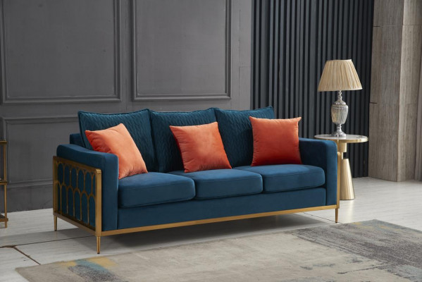 Sofa set 3+2 seaters Design Sofas Upholstered Couches Textile Relax Suites