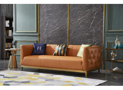 Designer Sofa 3 Sitzer Modern Couch Polster Sofas Designsofa Dreisitzer Návrhářská pohovka 3místná moderní sedací souprava Křesla Pohovky Designová pohovka třísedák