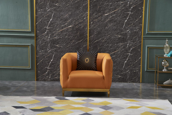 Křeslo Design Pohovka Sedadlo Kožený Lounge Dekor Klub Potah Luxus Uši