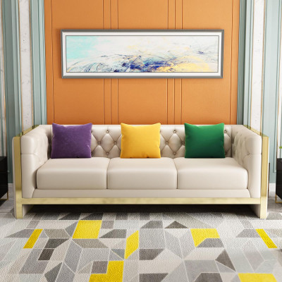 Sedadlová sestava 3+2+1 Sitzer Set Design Pohovka Potah Pohovky Moderní Luxus