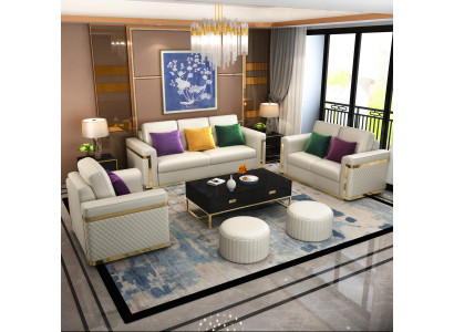 Sofa set 3+1 sezení Pohovky Pohovka Polstrová sestava Klasické pohovky