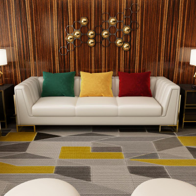 Kůžená pohovka Sedací soupravy 3+2+1 Sedy Design set Moderní pohovka