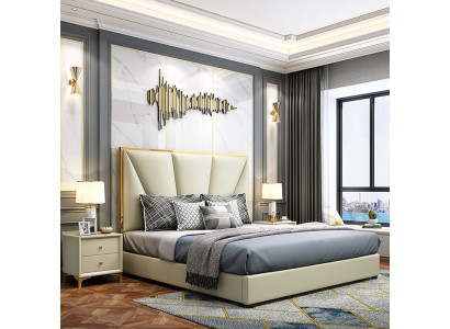 Postel Ložnice Set Design Nábytek Luxus Deko Postele 2x Noční stolek 3-dílný