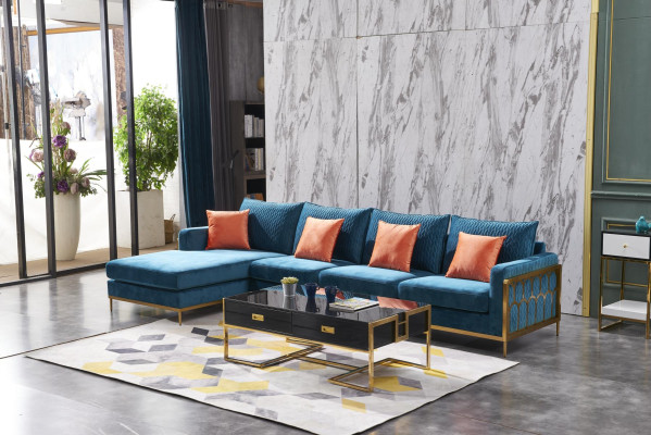 Obývací krajina rohová sedací souprava L tvaru Křeslo Dekorativní set Garnitůra Moderní Sofa Kůže NOVÉ