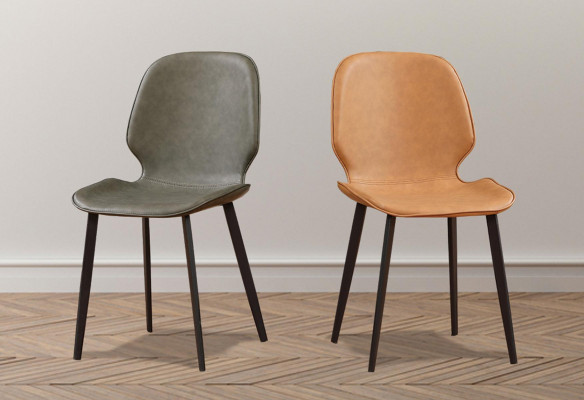 Křeslo židle 1x jídelní pokoj posezení čalouněná židle dekorativní umělá kůže televizní.