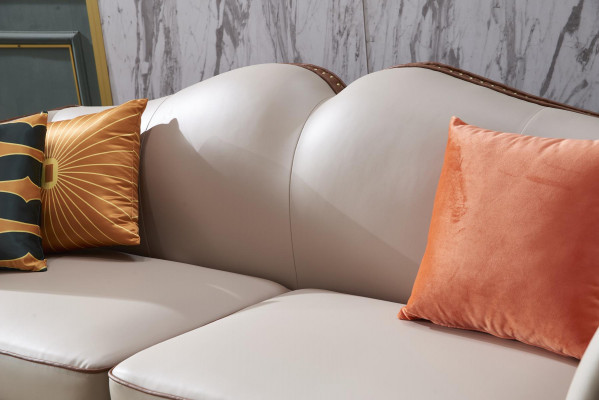Sofa třísedadlová pohovka Klasický Nový čalouněný 3místný kůže Deko pohovky