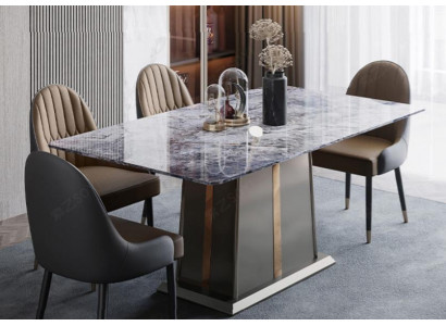 Mramorový styl Kuchyň Moderní jídelní stůl Stůl Stoly Jídelna Luxusní nábytek Design