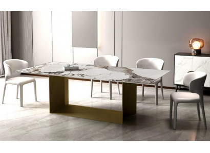 Moderní obývací pokoj jídelna Kuchyně Stoly 180x90 Jídelní stůl Designový stůl Nerez ocel