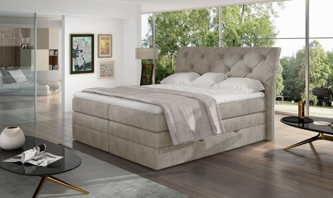 Luxus ložnice postel Polštář Chesterfield Boxspring Luxus dvojitý hotel