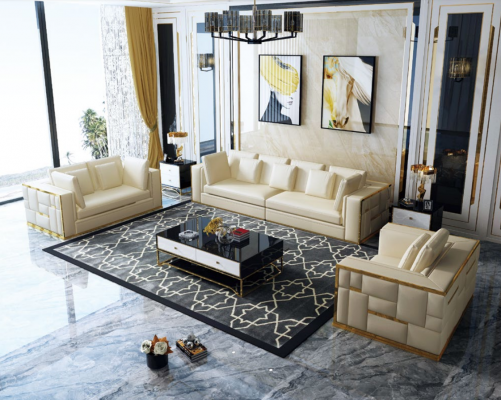 Pohovka obývací souprava Design Moderní Sedací souprava 3+2+1 Pohovky