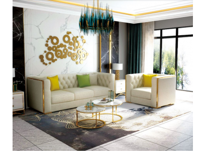 Pohovka obývací stěna souprava Design Moderní sedací souprava 321 Pohovky Nové