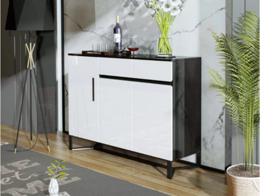 Komoda komoda Highboard skříň miska 3 dveře 2 zásuvky