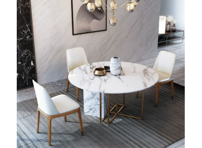 Designový jídelní stůl z masivního dřeva s prvky nerezové oceli Dekorativní stoly Jídelní pokoj Nábytek.