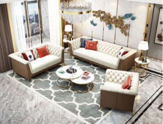 Sofa Couch Garnitur Sitz Polster Komplett-Set 3+2+1 Sofas Designer