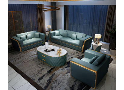 Sofa set Couch Set 3+2+1 Designer sofa Design Couch Seating group 3-piece.