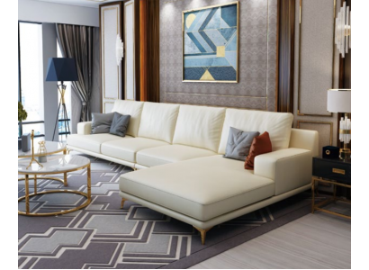 Garnitur Designer Pohovka Rozkládací Pohovka Růžek s Podnožkou Čalouněná Obývací Stěna