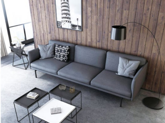 Design Pohovka 4 Místná Obývací Pokoj Gauč Pohovky Polstr Nové XXL