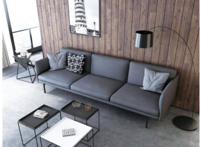 Design Pohovka 4 Místná Obývací Pokoj Gauč Pohovky Polstr Nové XXL