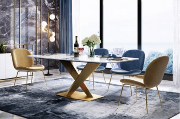 Jídelní stůl Italský design nábytek Kancelář Konference Luxusní stůl Kov