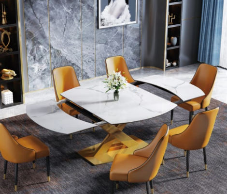 Multifunkční styl nábytek jídelní skupina sedadlo potah stůl set