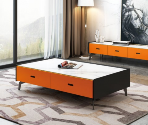 Italský styl nábytek skleněný stůl designový stůl obývací pokoj