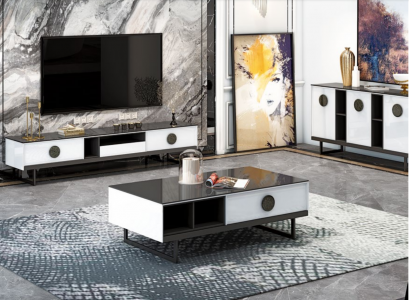 Komoda + Konferenční stolek + RTV komoda Nový Italský design nábytek