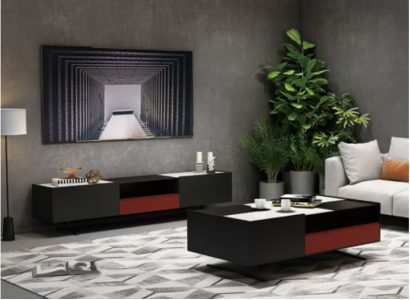 Vitrína pro obývací pokoj, mediální komoda, televizní skříň Moderní dekorativní nízká skříň