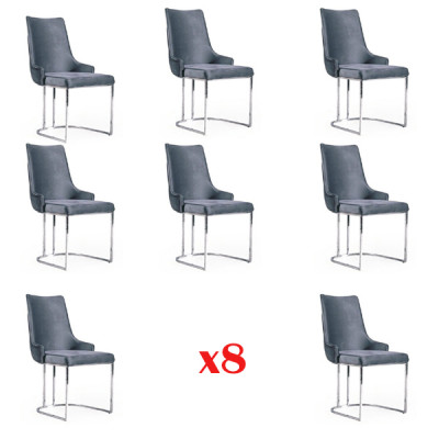 Jídelní židle jídelní set sestava 8x sada židlí Chesterfield skupina