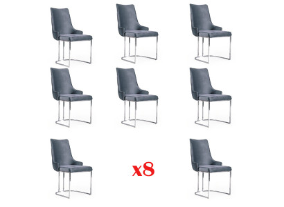 Jídelní židle jídelní set sestava 8x sada židlí Chesterfield skupina