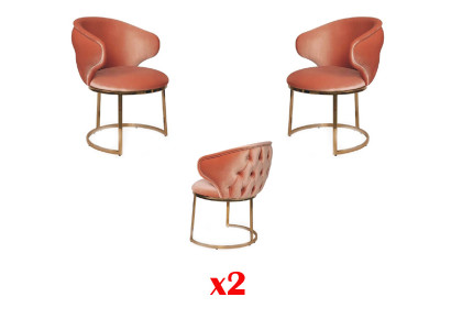 Skupina 2x židlí nová jídelní sestava nový design křesel set
