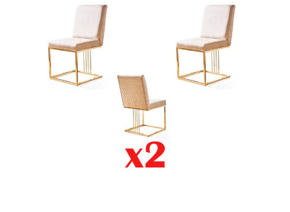 Design křeslo potah set 2x židle 100% textilní židle gastro jídelna