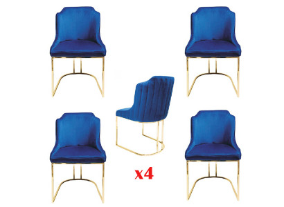 Stůl židle pokoj sestava sedací souprava 4x židle moderní čalounění design nový