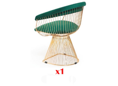 Jídelní židle s opěrkou 1x Luxusní textilní židle nábytek