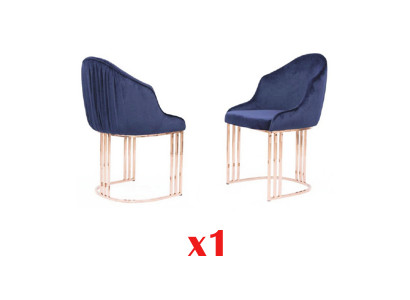 Jídelní pokoj 1x židle židle čalouněný textil moderní designový opěrák.