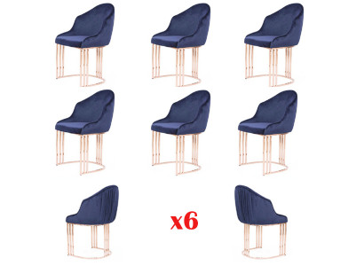 Židle set skupina židlí 6x set hotelového textilu pro skupiny křesel