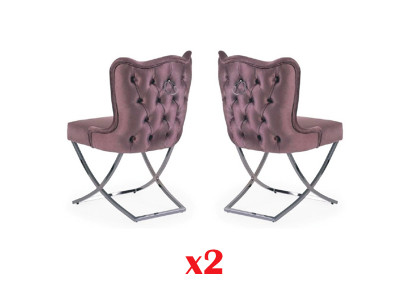 Jídelna Polstrovaný židle 2x TV lounge klub Kovové textilní posezení