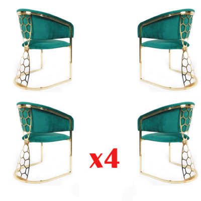 Jídelna Restaurace Skupina křesel 4x Křeslo Chil Out Polstrované křeslo