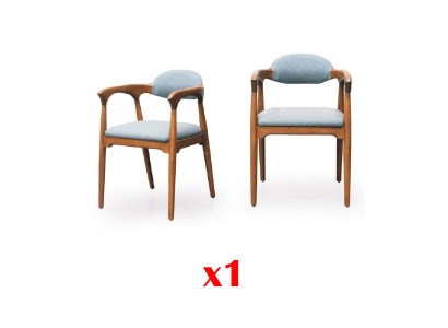 Designer židle Set jídelny s čalouněným opěradlem kompletní sestava restru.