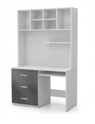 Psací stůl Lesk šedý stůl kancelář dětský pokoj dospívající pokoj stoly nový