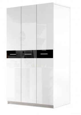 Skříň Skříně Šatní skříň Lesklé šatní skříně Dětský pokoj Bílý Nový