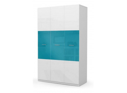 Skríně Šatník Dřevo Skříň Design Modrá Šatní skříně Dětský pokoj