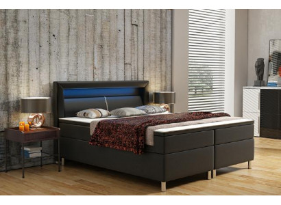 Postel Boxspring Hotelová postel s visco matrací Z leštěné postele Manželská postel