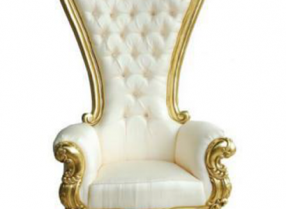 Trůn Křeslo Královský Chesterfield Samet 1-sedadlový antik Styl Židle