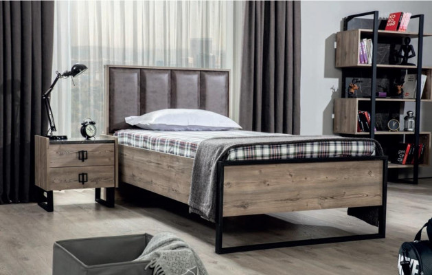 Loft noční stolek hnědý design moderní konzolový stůl stůl ložnice nové