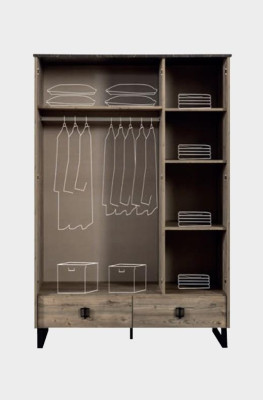 Kinderzimmer Set Kinderbett Nachttisch Kleiderschrank Kommode Schlafzimmer Neu