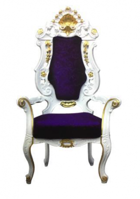 Trůn Křeslo Královský Nábytek Chesterfield Samet 1 Místný Antik Styl Židle