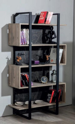 Regál na knihy Moderní Dřevo Dětský pokoj Hnědý Skříň Nábytek Design Ložnice Nový
