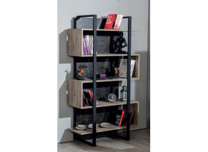 Regál na knihy Moderní Dřevo Dětský pokoj Hnědý Skříň Nábytek Design Ložnice Nový