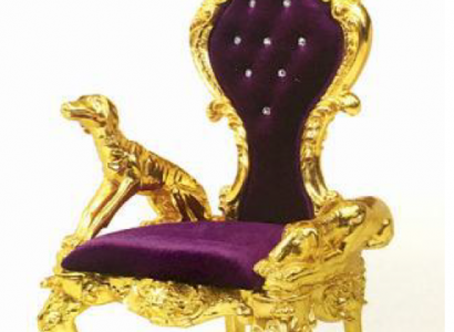 Trůn židle židle královský potah Chesterfield sametové jednosedadlo v antickém stylu