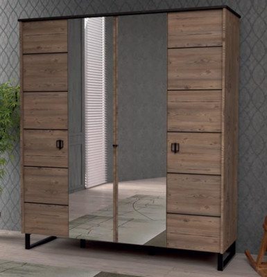 Šatní skříň Hnědá Dětský pokoj Moderní Design Nový